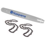 15" .325" HUSQVARNA Chainsaw Bar and 2 x 21LPX OREGON Chains